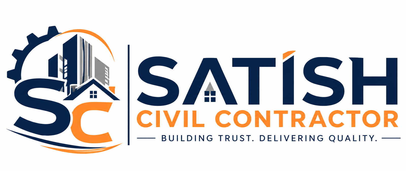 Satish Civil Contractor Logo
